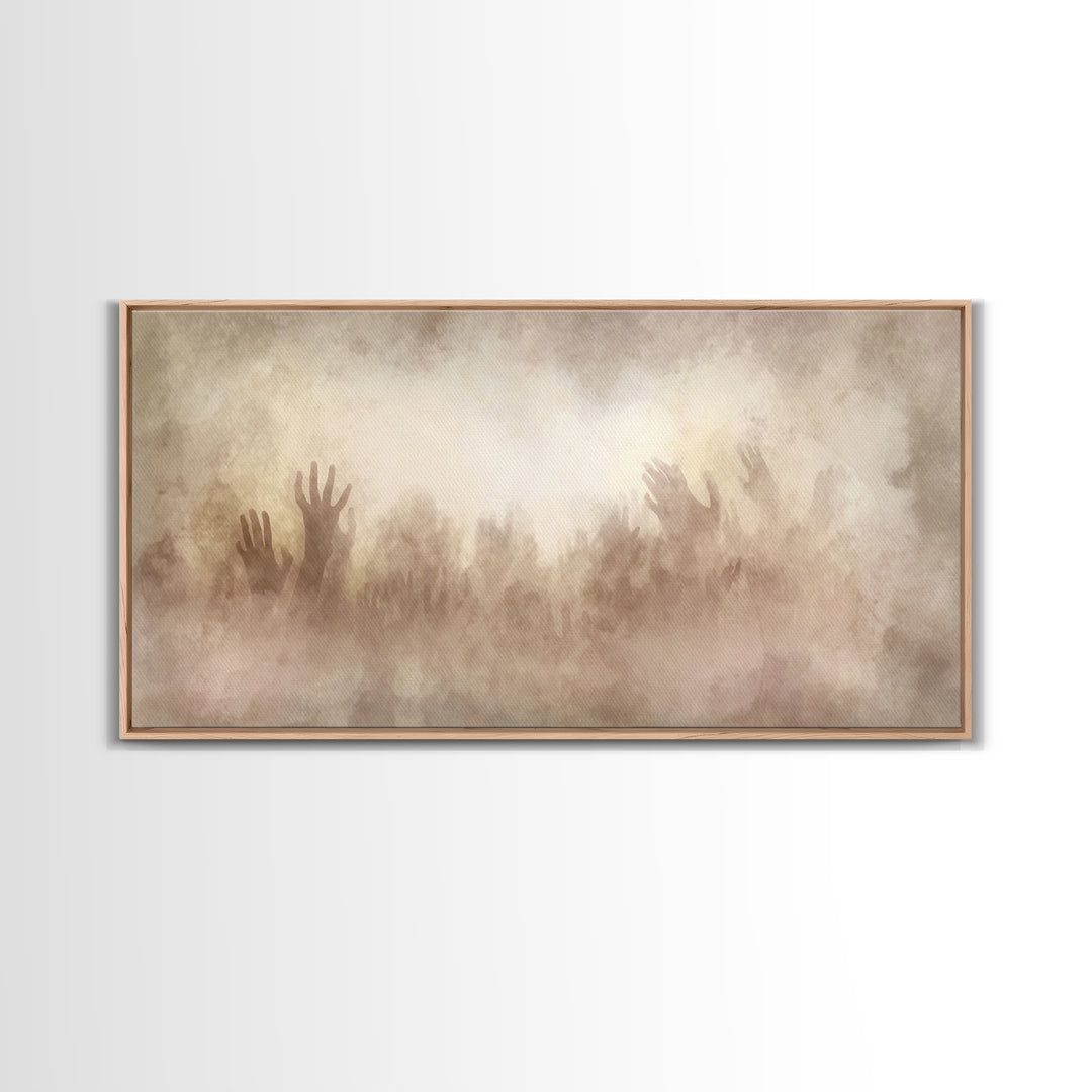 Clouds Of Glory – Framed Canvas Print – Christian Wall Art – Abstract Christian Art – Christian Art Canvas – Christmas Art Prints