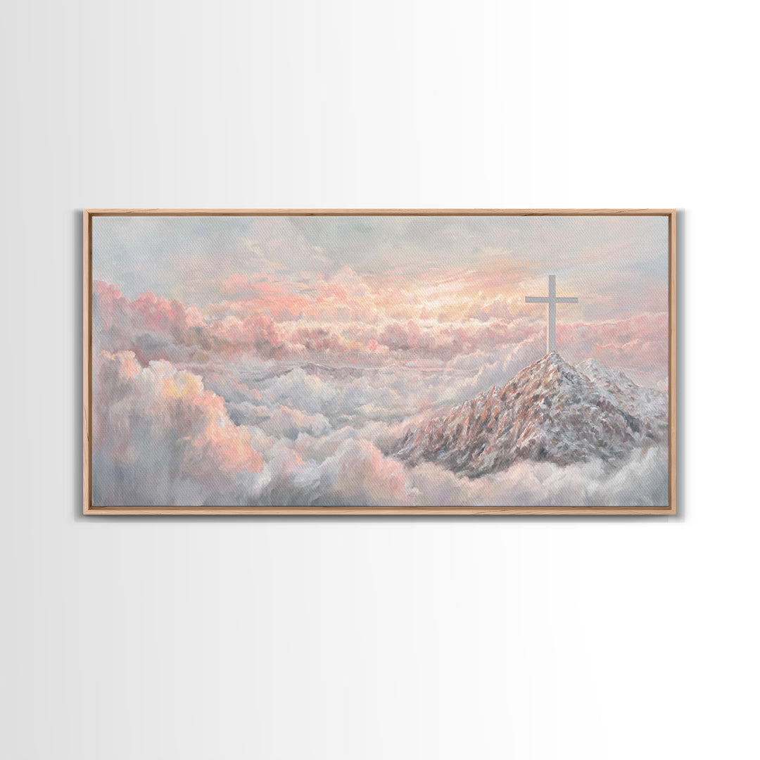 Graceful Offering – Framed Canvas Print – Christian Wall Art – Christian Painting – Christian Art Canvas – Christian Christmas Art
