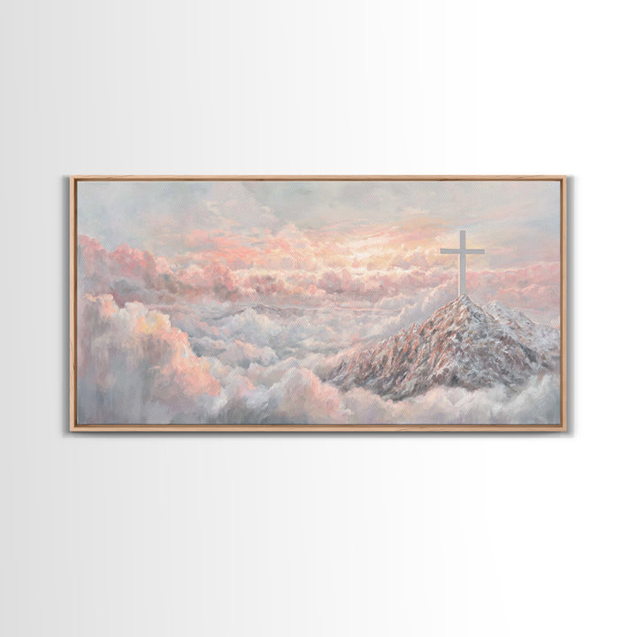 Graceful Offering – Framed Canvas Print – Christian Wall Art – Christian Painting – Christian Art Canvas – Christian Christmas Art
