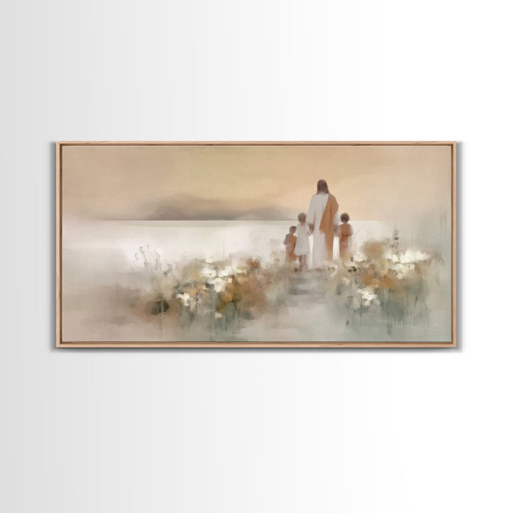 Horizon Of Grace – Framed Canvas Print – Christian Wall Art – Jesus Painting – Christian Art Canvas – Subtle Christian Art – Christian Chri