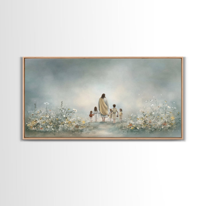 Morning Promise – Framed Canvas Print – Christian Art Canvas – Jesus Painting – Christian Wall Art – Minimalist Christian Art – Christian G