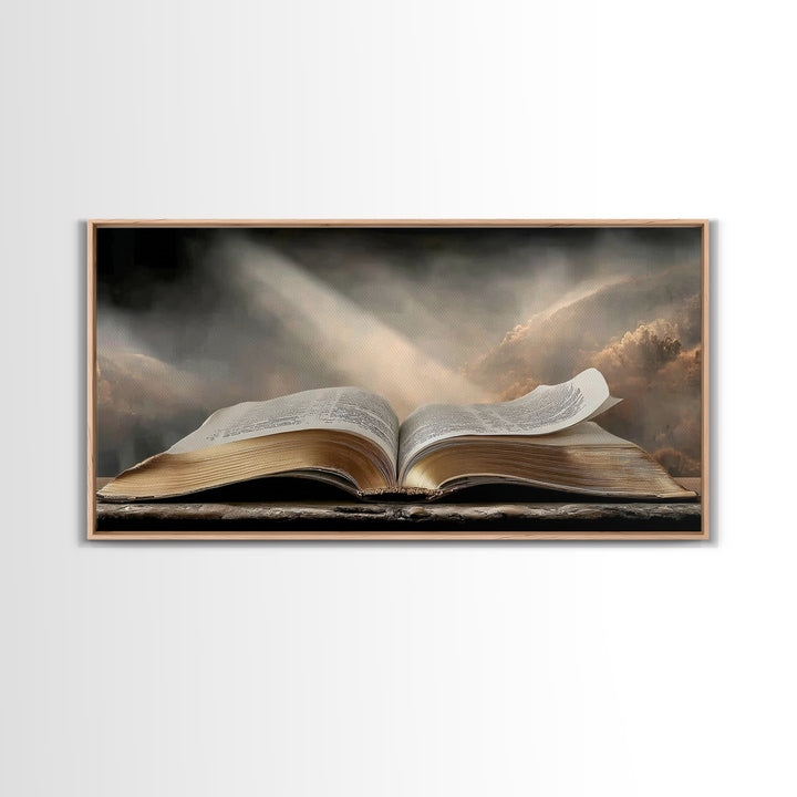 Holy Dawn - Framed Canvas Print - Christian Wall Art - Christian Art Canvas - Jesus Painting - Christian Decor - Modern Christian Art