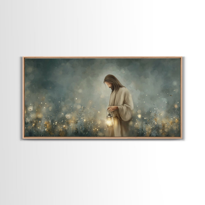Field Of Wonder | Framed Canvas Print | Christian Art Canvas | Jesus Painting | Christian Wall Art | Christian Decor | Modern Christian Art