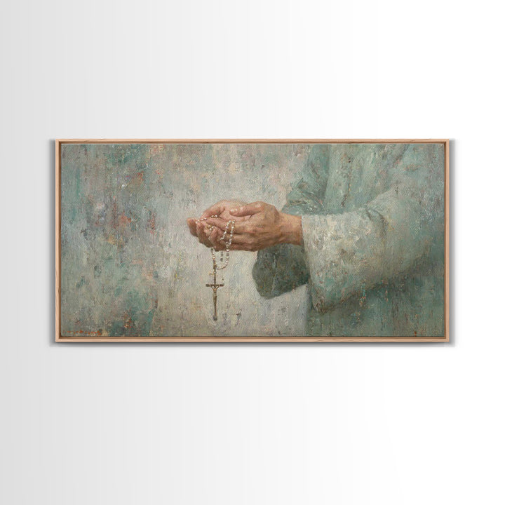 Guiding Prayer – Framed Canvas Print – Christian Wall Art – Christian Art Canvas – Christian Decor – Modern Christian Art – Subtle Christia