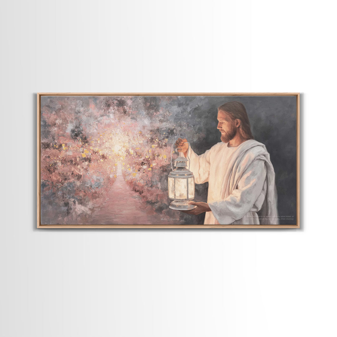 Path of Glory – Framed Canvas Print – Jesus Painting – Christian Wall Art – Christian Art Canvas – Christian Christmas