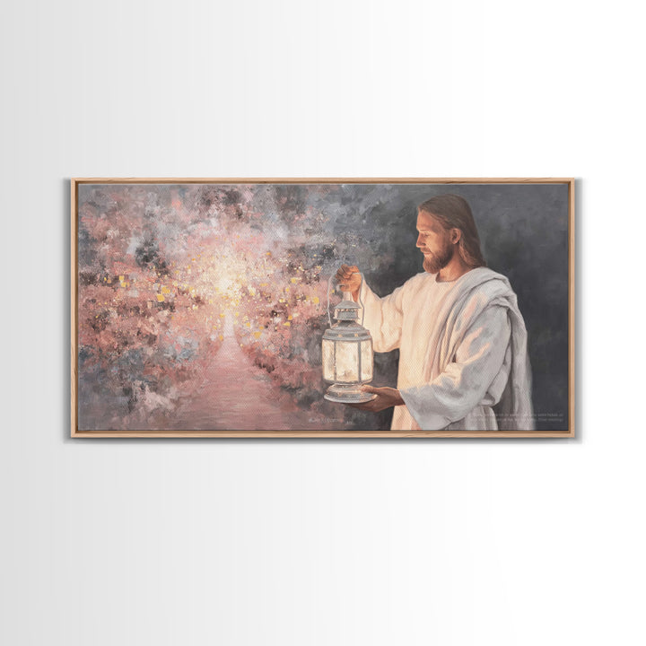 Path of Glory – Framed Canvas Print – Jesus Painting – Christian Wall Art – Christian Art Canvas – Christian Christmas