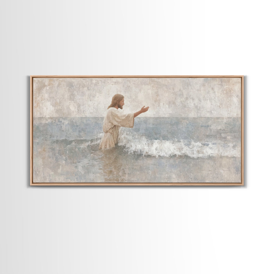 Morning Of Hope – Framed Canvas Print – Christian Art Canvas – Jesus Painting – Christian Wall Art – Subtle Christian Art – Christian Chris