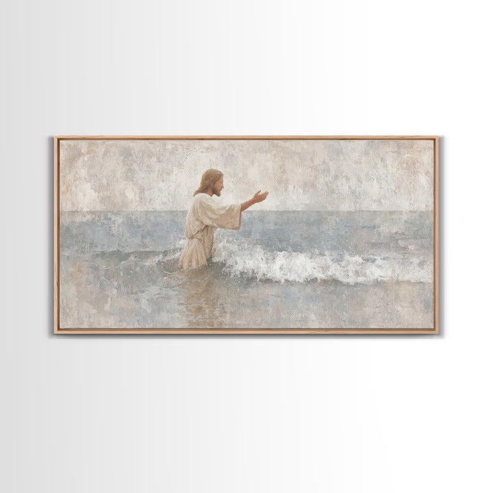 Morning Of Hope – Framed Canvas Print – Christian Art Canvas – Jesus Painting – Christian Wall Art – Subtle Christian Art – Christian Chris