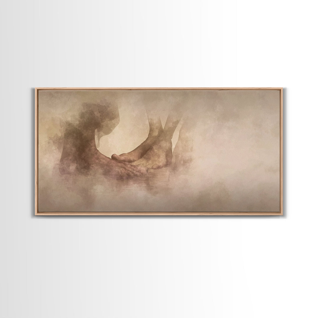 Sacred Steps, Framed Canvas Print, Christian Art Canvas, Christian Wall Art, Christian Painting, Subtle Christian Art, Christian Art Gift