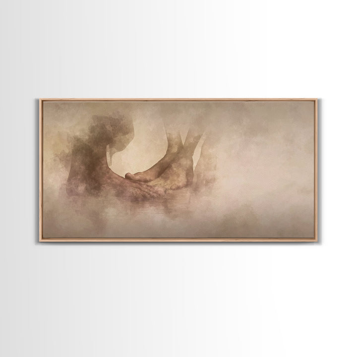 Sacred Steps, Framed Canvas Print, Christian Art Canvas, Christian Wall Art, Christian Painting, Subtle Christian Art, Christian Art Gift