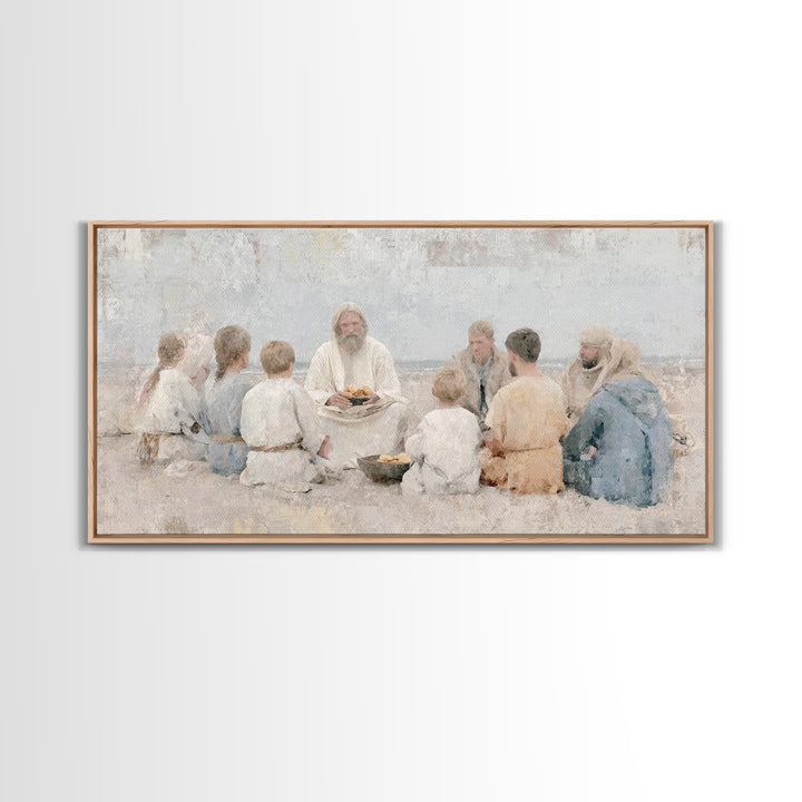 Crown Of Dawn – Framed Canvas Print – Jesus Painting – Christian Wall Art – Large Christian Painting – Christian Art Canvas – Christian Dec