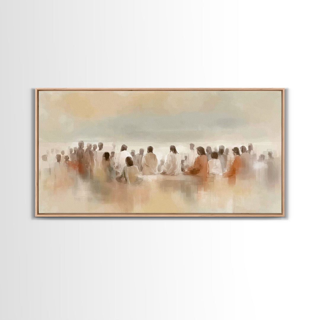 Voices Of Faith – Framed Canvas Print – Christian Wall Art – Christian Art Canvas – Christian Painting – Modern Christian Art – Christmas A