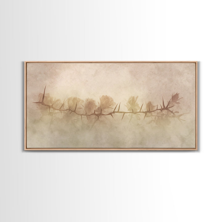Thorns Of Redemption – Framed Canvas Print – Christian Wall Art – Christian Art Canvas – Abstract Christian Art – Christian Gift Ideas – Ch