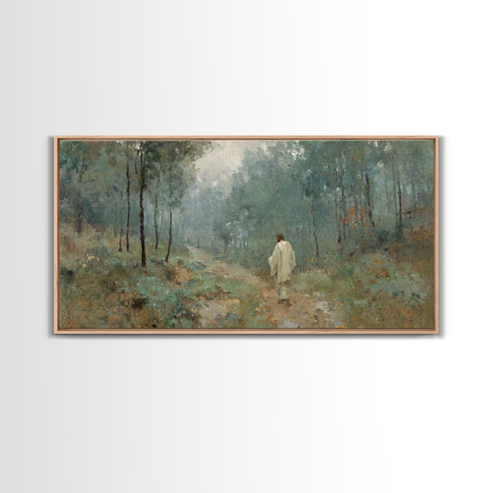 Guided Dawn – Framed Canvas Print – Christian Art Canvas – Large Jesus Painting – Christian Wall Art – Christian Art Print – Subtle Christi