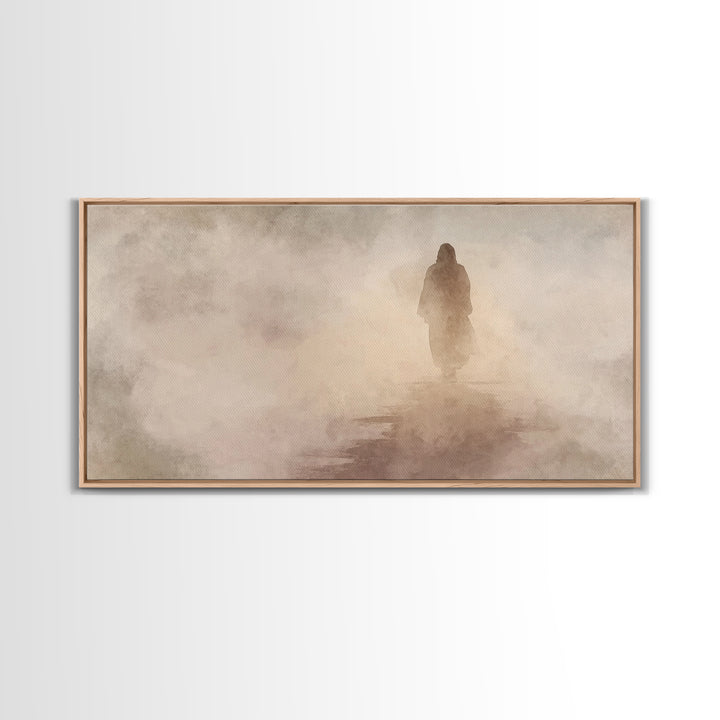 Pathway Of Hope – Framed Canvas Print – Christian Wall Art – Jesus Painting – Christian Art Canvas – Christian Christmas Art