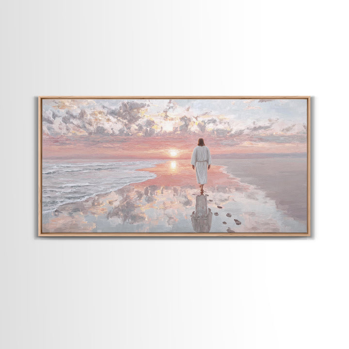 Path Of Grace – Framed Canvas Print – Christian Art Canvas – Jesus Painting – Christian Wall Art – Christmas Art Prints – Christian Decorat