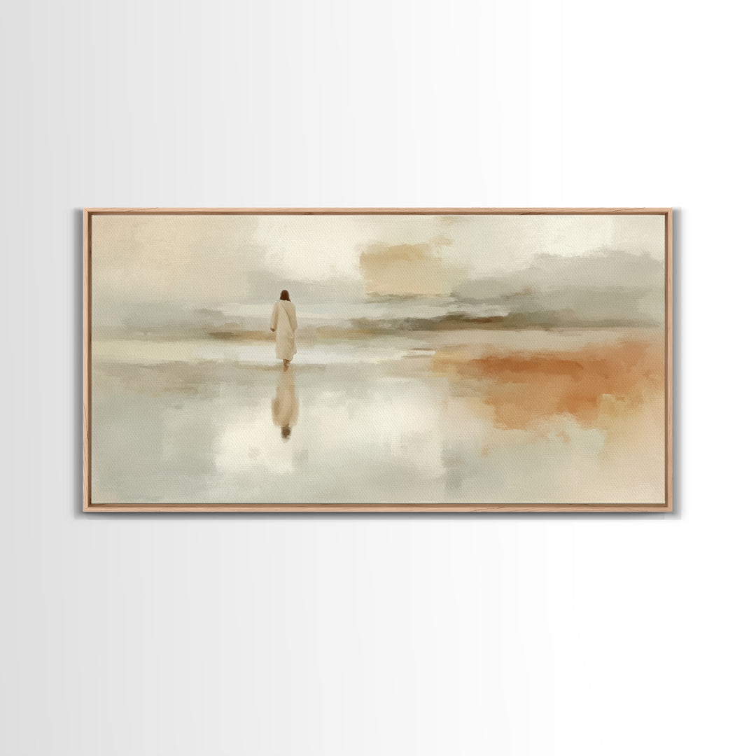 Deserted Grace – Framed Canvas Print – Christian Art Canvas – Subtle Christian Art – Christian Wall Art – Jesus Painting – Christian Art Gi