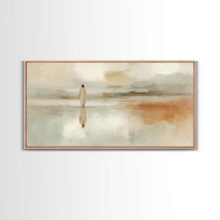 Deserted Grace – Framed Canvas Print – Christian Art Canvas – Subtle Christian Art – Christian Wall Art – Jesus Painting – Christian Art Gi