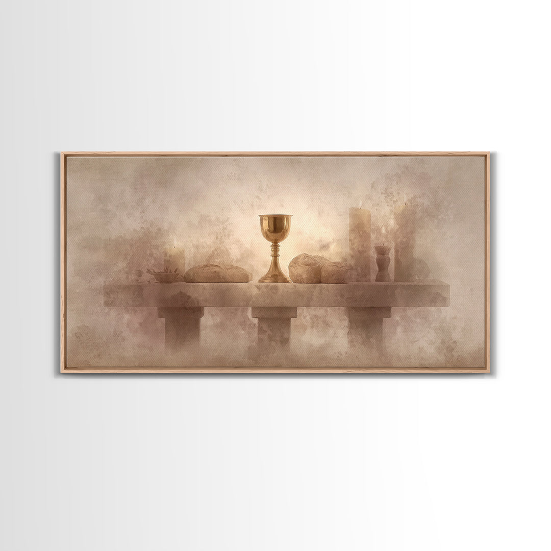 Altar Of Peace – Framed Canvas Print – Christian Wall Art – Subtle Christian Art – Christian Art Canvas – Christian Gift Ideas – Christmas