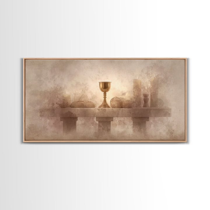 Altar Of Peace – Framed Canvas Print – Christian Wall Art – Subtle Christian Art – Christian Art Canvas – Christian Gift Ideas – Christmas
