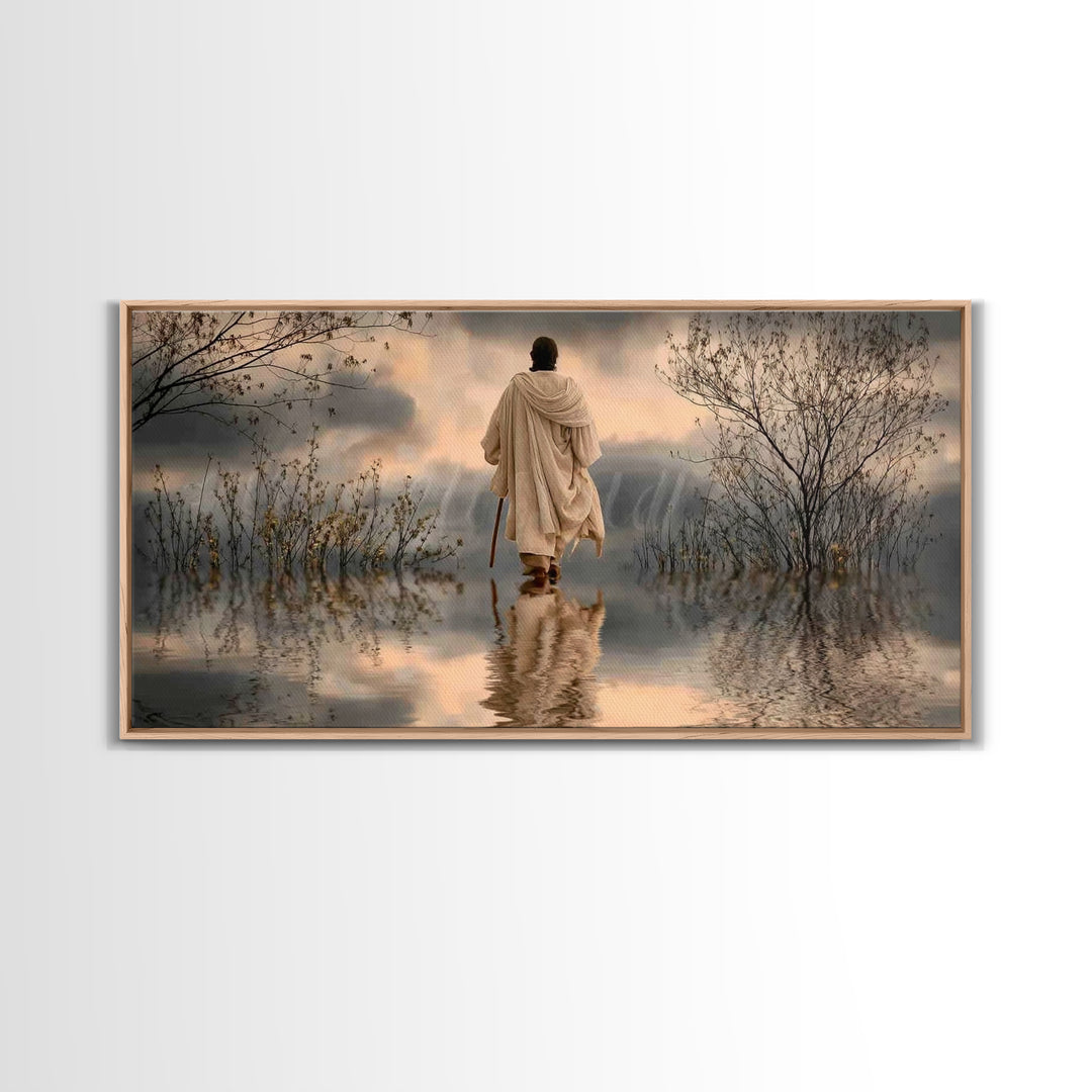 Dawn Of Hope – Framed Canvas Print – Christian Art Canvas – Christian Wall Art – Jesus Painting – Christian Gift Ideas – Christian Christma