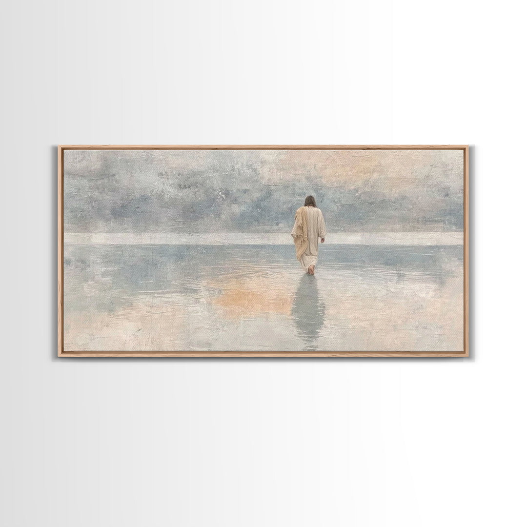 Horizon Of Faith – Framed Canvas Print – Christian Art Canvas – Christmas Art – Jesus Painting – Christian Wall Art – Christian Christmas A