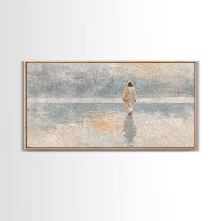 Horizon Of Faith – Framed Canvas Print – Christian Art Canvas – Christmas Art – Jesus Painting – Christian Wall Art – Christian Christmas A