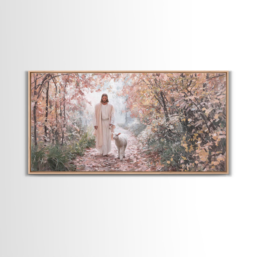 Fields Of Mercy – Framed Canvas Print – Christian Christmas Art – Christian Art Canvas – Jesus Painting – Christian Wall Art – Faith Art