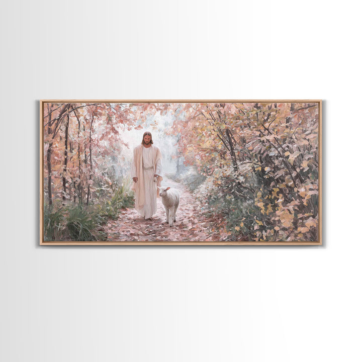 Fields Of Mercy – Framed Canvas Print – Christian Christmas Art – Christian Art Canvas – Jesus Painting – Christian Wall Art – Faith Art