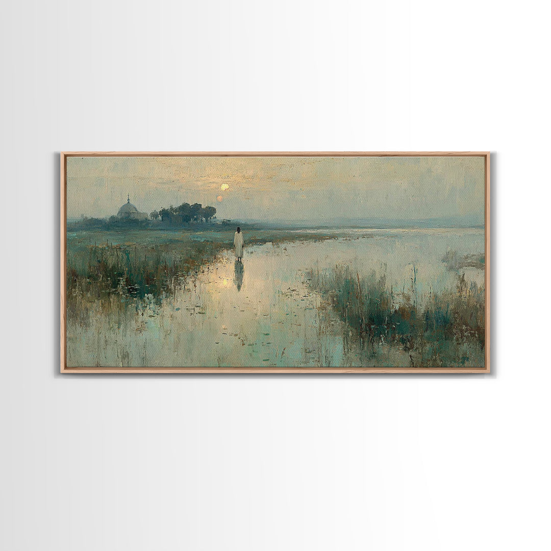 Morning Grace | Framed Canvas Print | Christian Wall Art | Jesus Painting Canvas | Christmas Art | Christian Gift Ideas | Faith Art