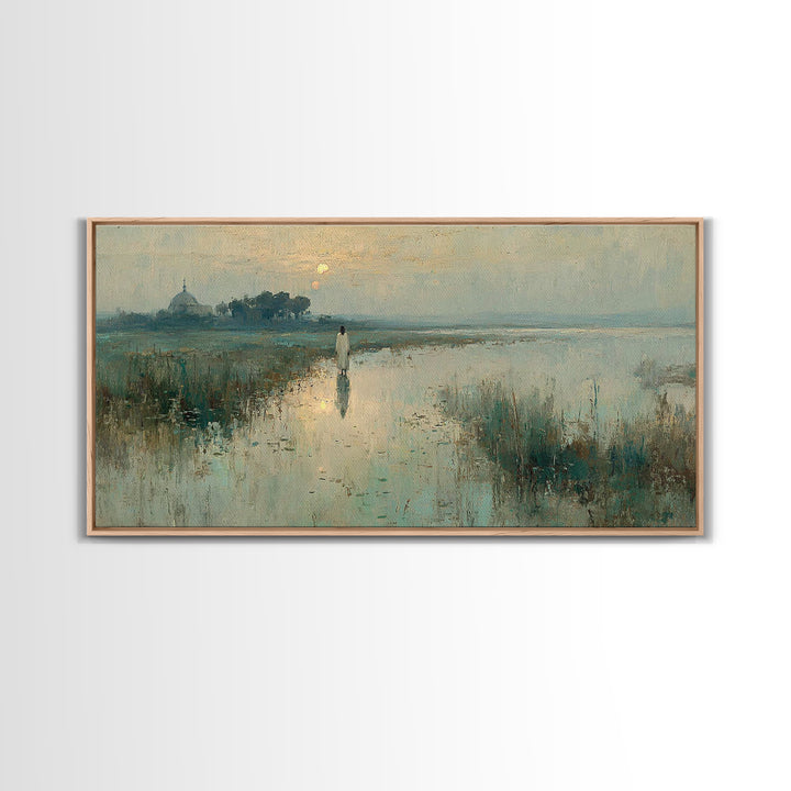 Morning Grace | Framed Canvas Print | Christian Wall Art | Jesus Painting Canvas | Christmas Art | Christian Gift Ideas | Faith Art