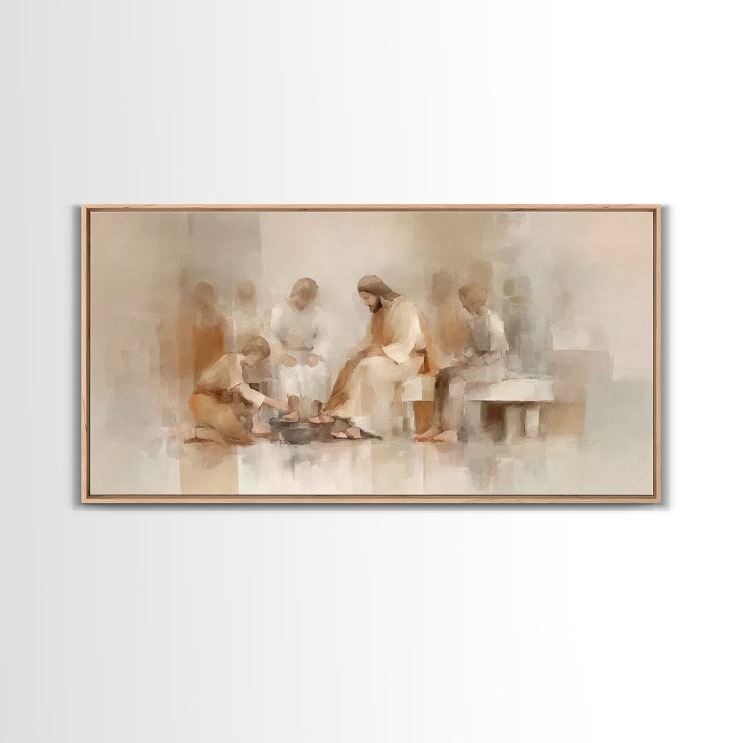 Circle Of Mercy – Framed Canvas Print – Christian Art Canvas – Christian Wall Art – Jesus Painting – Subtle Christian Art – Christian Chris