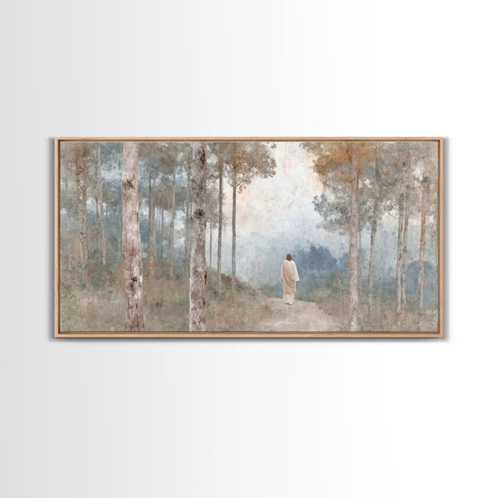 Path Of Mercy – Framed Canvas Print – Christian Wall Art – Christian Art Canvas – Jesus Painting – Subtle Christian Art – Christmas Art