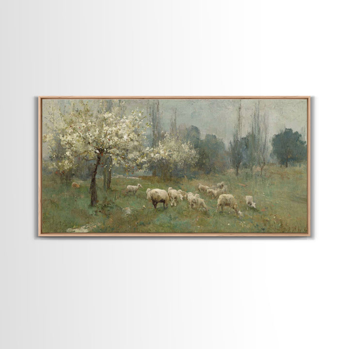 Fields Of Mercy, Framed Canvas Print, Christian Wall Art, Jesus Art Print, Christian Christmas Art, Modern Christian Art