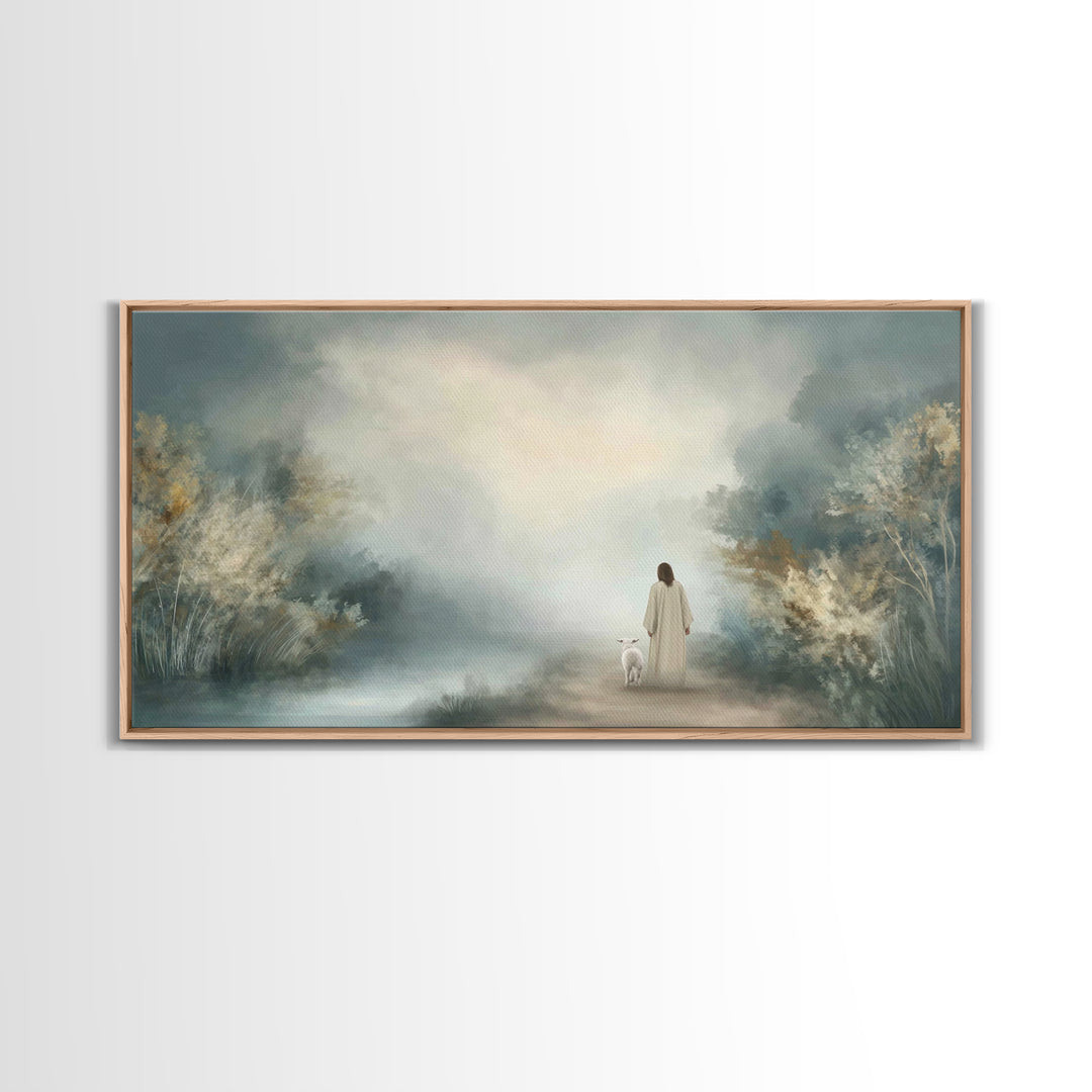 Everlasting Peace, Framed Canvas Print, Christian Art Canvas, Jesus Painting, Christian Wall Art, Modern Christian Art, Christian Christmas