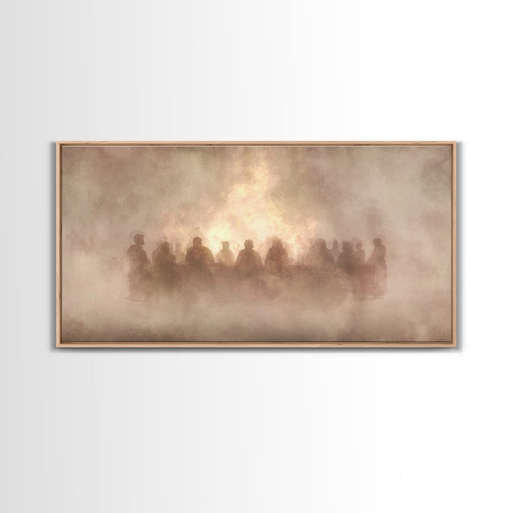 Radiant Shepherd | Framed Canvas Print | Christian Art Canvas | Jesus Painting | Christian Wall Art | Modern Christian Art | Christian Chri