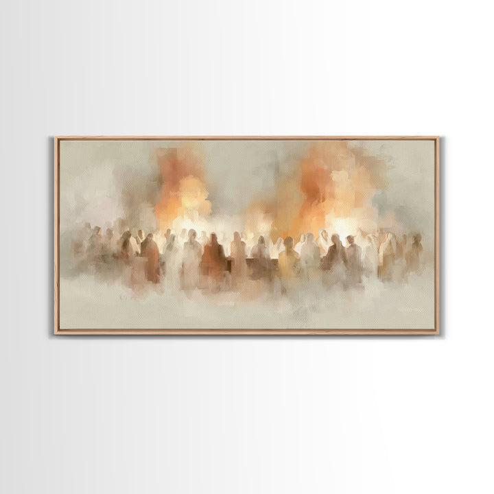 Gathered Glory – Framed Canvas Print – Christian Art Canvas – Christian Wall Art – Modern Christian Art – Christian Decorations – Christmas