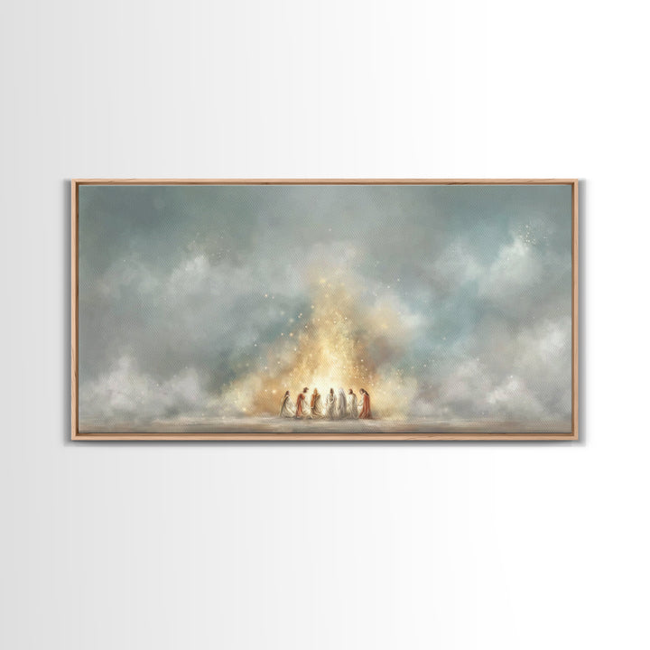 Eternal Light – Framed Canvas Print – Christian Art Canvas – Jesus Painting – Christian Christmas Art – Christian Wall Art