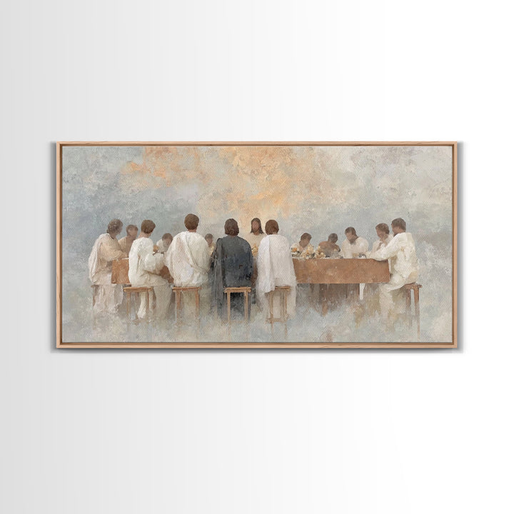 Radiant Communion – Framed Canvas Print – Christian Art – Christian Painting – Jesus Wall Art – Christian Christmas Art – Christian Decor