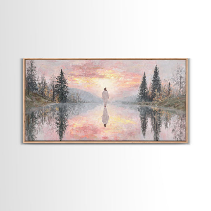 Radiant Dawn Blessing | Framed Canvas Print | Christian Wall Art | Jesus Painting | Christian Art Canvas | Christmas Art | Christian Christ
