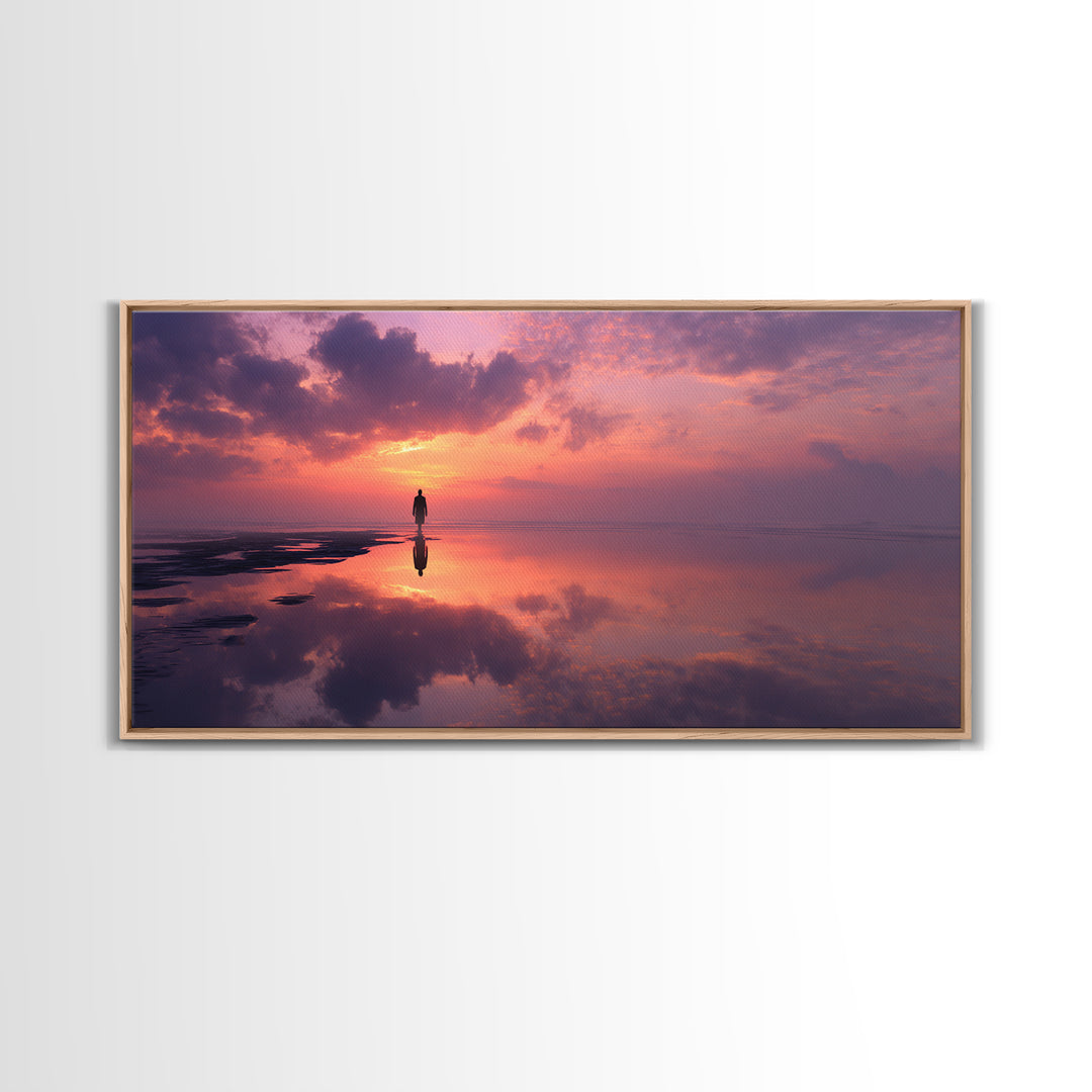Morning Of Stillness | Framed Canvas Print | Christian Wall Art | Christian Art Canvas | Jesus Painting | Christian Art | Christian Gift