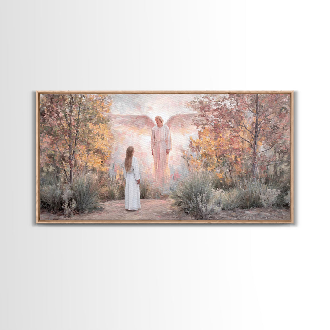 Garden Of Promise – Framed Canvas Print – Christian Wall Art – Christian Art Work – Christian Art Canvas – Christian Christmas Art