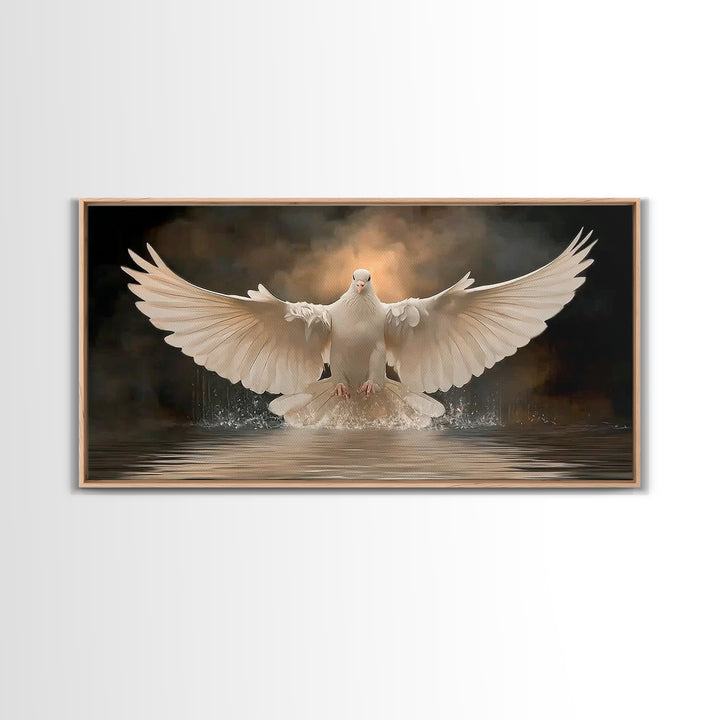 Rising Spirit | Framed Canvas Print | Christian Wall Art | Christian Art Canvas | Christian Christmas Art | Jesus Painting | Christian Deco