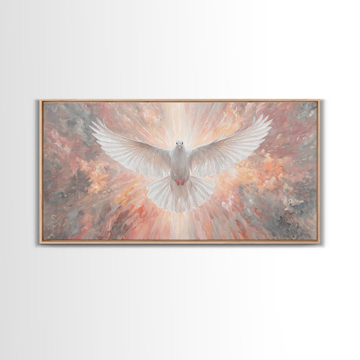 Grace Unveiled | Framed Canvas Print | Christian Wall Art | Christian Art Canvas | Christian Painting | Christmas Art | Christian Decor
