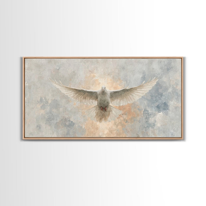 Radiant Mercy, Framed Canvas Print, Christian Art Canvas, Christian Wall Art, Christian Painting, Christmas Art, Christian Decor