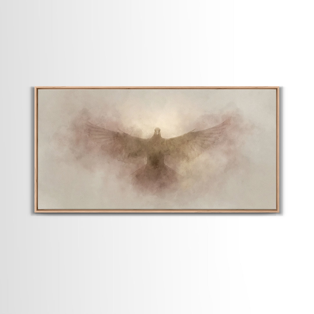 Light Of Salvation | Framed Canvas Print | Christian Art Canvas | Christian Wall Art | Christian Painting | Christmas Art | Christian Decor