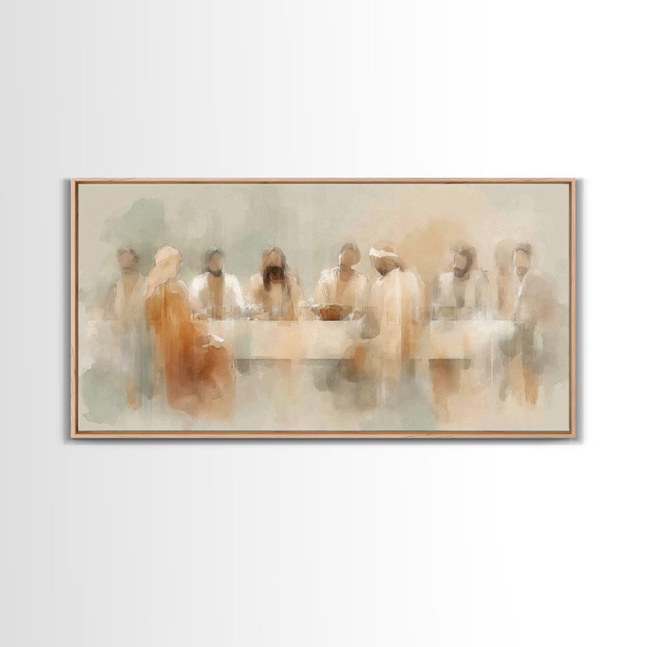 Holy Gathering – Framed Canvas Print – Christian Art Canvas – Christian Wall Art – Abstract Christian Art – Moody Christian Art – Jesus Pai