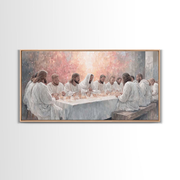 Upper Room Grace | Framed Canvas Print | Christian Art Canvas | Christian Wall Art | Jesus Painting | Large Christian Painting | Christian