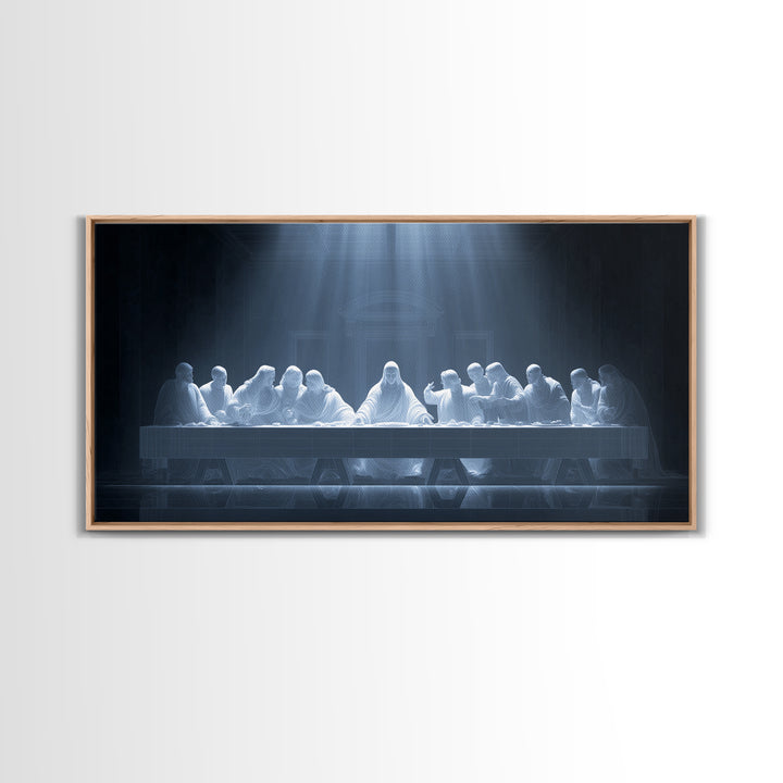 Heavenly Communion | Framed Canvas Print | Christian Wall Art | Christian Art Canvas | Jesus Painting | Christian Christmas Art