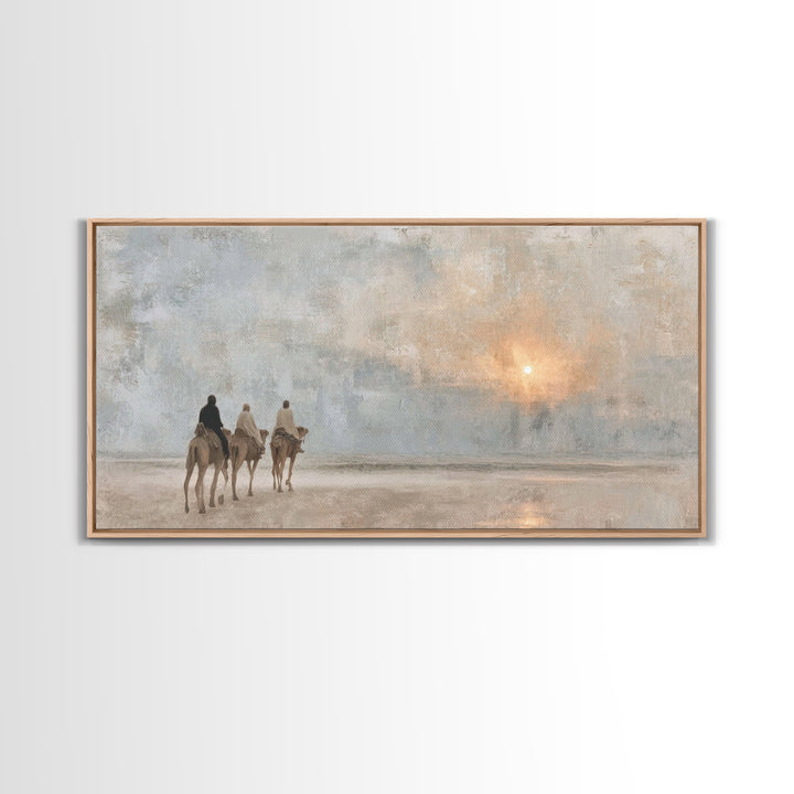 Journey Of Light | Framed Canvas Print | Christian Wall Art | Christian Art Canvas | Christmas Wall Art | Christian Christmas Art | Christi